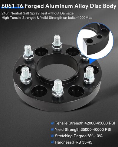 ECCPP 6x135 إلى 6x135 فواصل العجلات hubcentric 1 بوصة 6 ملاءمة Ford لـ F-150 Lightning 2022-2024 for Ford for LOBO 2015-2023 لـ Lincoln for Navigator 2015-2024-4pcs in Saudi Arabia