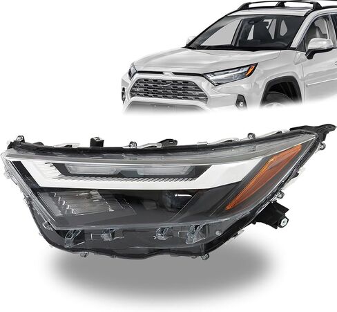 munirater Headlight Assembly Replacement for 2023 RAV4 Headlamp with Halogen Turn Signal Light Left Driver Side 811500R350 in Saudi Arabia
