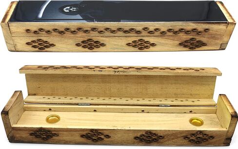 الروح العصي المصنوعة يدويًا مصنوعة من الحرق الخشبي الحارق مع التخزين ، ويشمل Got Away Evil Seense Sticks (أشعة الشمس والقمر الوردي) in Kuwait