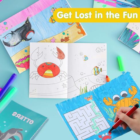 JOYIN 24Pcs Mix Coloring Books for Kids, Bulk Mini Coloring Activity Books for Party Favors Birthday Party Gifts, Classroom Goodie Bags Stuffers Boys Girls in Kuwait