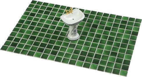 150 PCS ، أرضية دمية ، 1:12 Scale Doll House Tiles ، Floor Miniature Checkerboard ، LeMeducio! ، 38712 in Kuwait