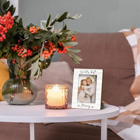 Nanny Grandma 4x6 Picture Frame, Mother's Day Gifts for Grandma Wooden Picture Frame, Best Grandmother Gifts, World's Best Nanny Decorative Photo Frames for Table Desk Decor in Saudi Arabia