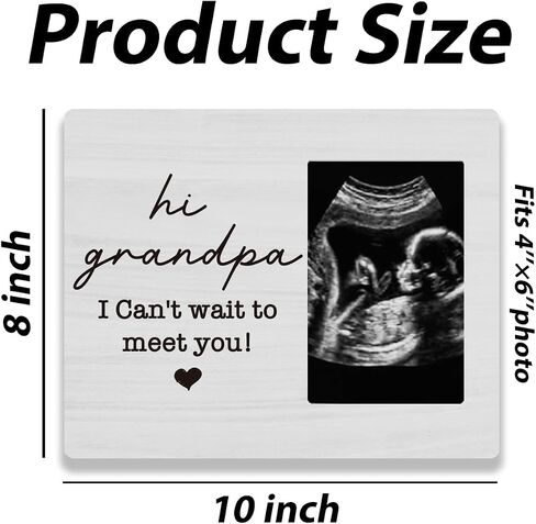 Hi Grandma and Grandpa Photo Ultrasound Frame Pregnancy Announcement for Grandparents Baby Announcement Reveal Idea Grandparents Family Pregnancy Announcement Gift 4 x 6 Inches in Kuwait