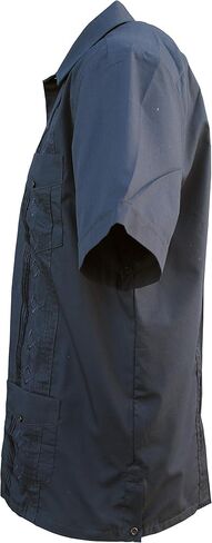 Foxfire Men's Casual Guayabera Cuban Shirt Regular, Big & Tall Sizes, Short Sleeve Pockets Cotton Blend in Kuwait