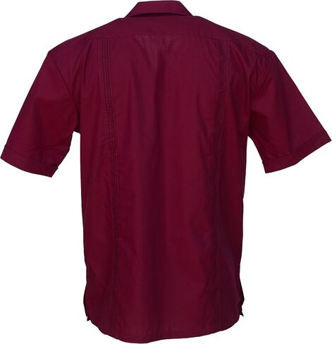 Foxfire Men's Casual Guayabera Cuban Shirt Regular, Big & Tall Sizes, Short Sleeve Pockets Cotton Blend in Kuwait