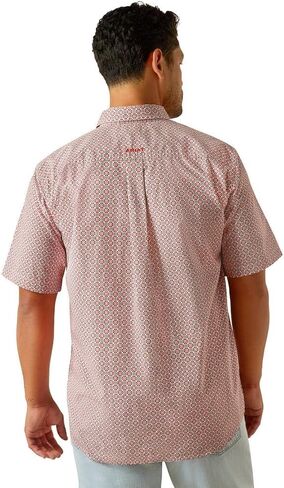 ARIAT Mens Red Welch Classic Shirt in Saudi Arabia