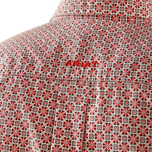 ARIAT Mens Red Welch Classic Shirt in Saudi Arabia