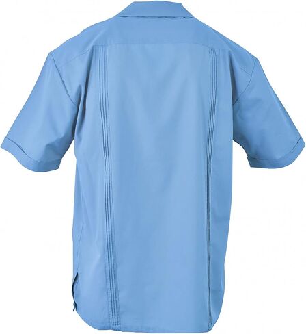 Foxfire Men's Casual Guayabera Cuban Shirt Regular, Big & Tall Sizes, Short Sleeve Pockets Cotton Blend in Kuwait