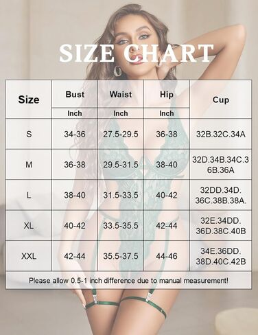 Avidlove Women Lingerie Lace Bodysuit Sexy Teddy One Piece Babydoll Lingerie Soft Deep V Nightwear in Saudi Arabia