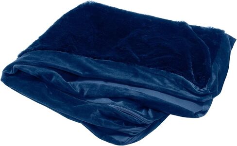 Furhaven Replacement Dog Bed Cover Plush & Velvet L Shaped Chaise, Machine Washable - Platinum Gray, Jumbo Plus (XX-Large) in Kuwait