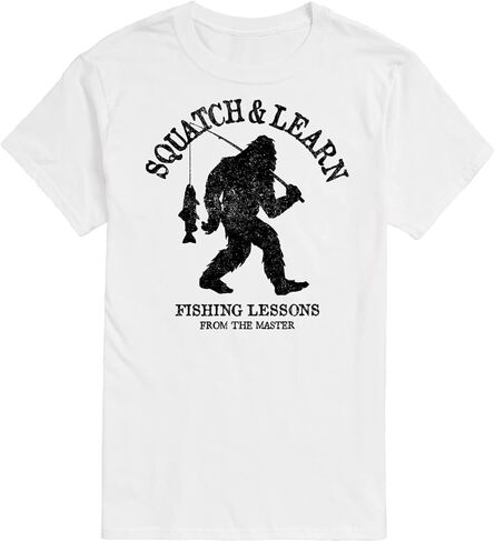 Instant Message - Squatch and Learn - Men's Short Sleeve Graphic T-Shirt in Saudi Arabia