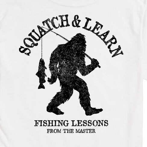 Instant Message - Squatch and Learn - Men's Short Sleeve Graphic T-Shirt in Saudi Arabia