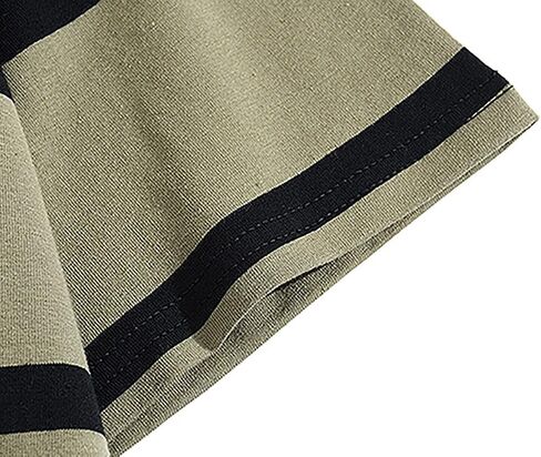 emo short sweve terts terts to women men crewneck coll block stripe tops grunge goblincore clotions goblincore in Kuwait