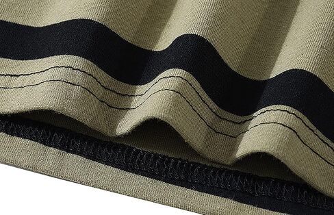emo short sweve terts terts to women men crewneck coll block stripe tops grunge goblincore clotions goblincore in Kuwait