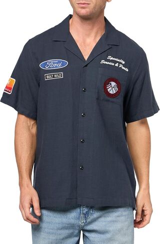 Lucky Brand Men's Ford Mechanic Short Sleeve Shirt in Saudi Arabia