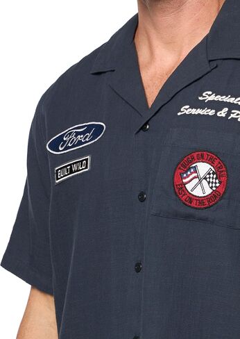 Lucky Brand Men's Ford Mechanic Short Sleeve Shirt in Saudi Arabia