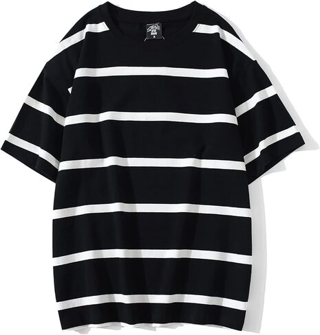 emo short sweve terts terts to women men crewneck coll block stripe tops grunge goblincore clotions goblincore in Kuwait