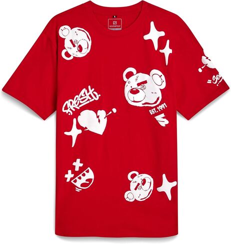 Southpole Mens Graphic T-Shirt - Casual Cotton Blend Short Sleeve Crewneck Streetwear Graphic Tees Men (Sizes: S-XL) in Saudi Arabia