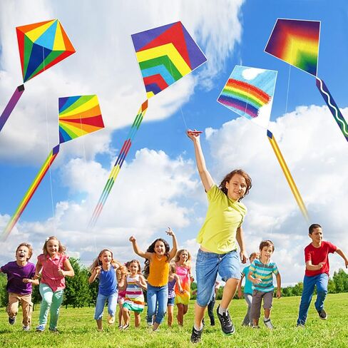 5 Pack Butterfly Kites for Kids & Adults, Beach Kites for Kids Age 4-8 8-12, Easy to Fly for Beginners, Easy to Assembled Colorful Kite for Beach Outdoor Toy Games & Family Trip in Kuwait