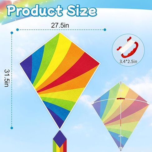 5 Pack Butterfly Kites for Kids & Adults, Beach Kites for Kids Age 4-8 8-12, Easy to Fly for Beginners, Easy to Assembled Colorful Kite for Beach Outdoor Toy Games & Family Trip in Kuwait