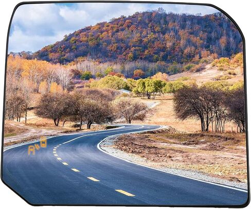 استبدال مرآة جانب السائق لتويوتا TUNDRA 2022 2023 - زجاج مرآة الجانب الأيسر ، مرايا السحب العلوية مع بقعة مدفوعة وعمى الطاقة in Saudi Arabia