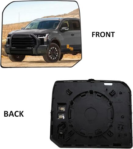 استبدال المرآة الجانبية للركاب لـ Toyota Tundra 2022 2023 - زجاج مرآة الجانب الأيمن ، مرايا السحب العلوية مع بقعة مدفوعة وعمى الطاقة in Saudi Arabia