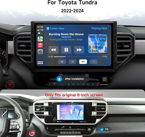 Dasaita Android 13 Car Stereo for Toyota Tundra 2022 2023 2024 with Backup Camera, Wireless Carplay Android Auto, 14" Touch Screen Head Unit, GPS, Radio, BT5.0, 5G WiFi/4G LTE, 8G RAM 256G ROM, Silver in Saudi Arabia