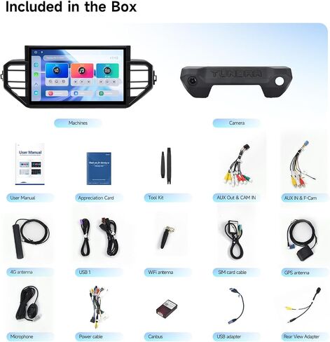 Dasaita Android 13 Car Stereo for Toyota Tundra 2022 2023 2024 with Backup Camera, Wireless Carplay Android Auto, 14" Touch Screen Head Unit, GPS, Radio, BT5.0, 5G WiFi/4G LTE, 8G RAM 256G ROM, Silver in Saudi Arabia