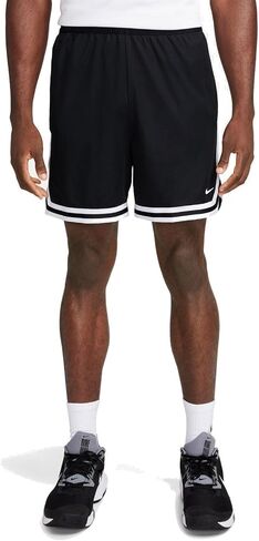 Nike DNA Men's Dri-Fit 6 "شورت كرة السلة (أسود/أبيض/أبيض ، FV4933-010) الحجم X-Large in Saudi Arabia