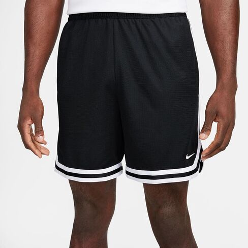 Nike DNA Men's Dri-Fit 6 "شورت كرة السلة (أسود/أبيض/أبيض ، FV4933-010) الحجم X-Large in Saudi Arabia