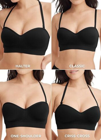 Jockey Women's Bra Seamfree Multiway Bandeau Bralette in Saudi Arabia