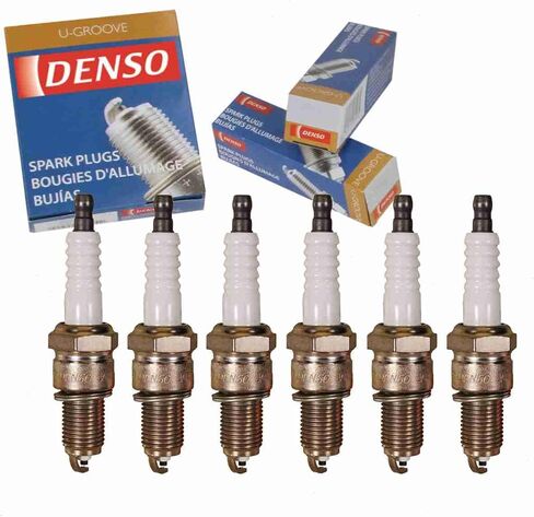 6 PC Denso Standard U-Groove Sparks توافق مع Toyota Land Cruiser 3.9L 4.2L L6 1967-1987 in Saudi Arabia