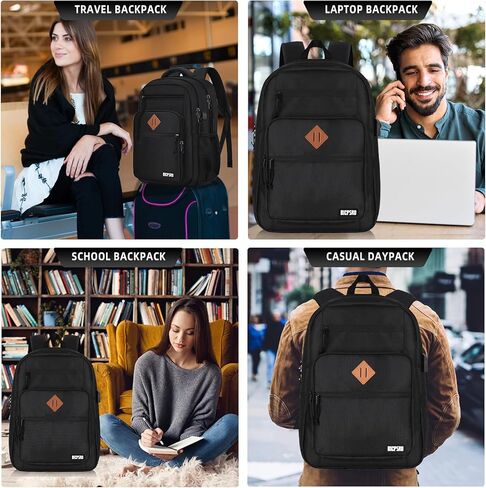 حقيبة ظهر كلاسيكية للرجال للنساء ، حقيبة ظهر للمدرسة للفتيات بوي المراهقين ، حقيبة كتب محمول 15.6 بوصة مع شاحن USB لجهاز الكمبيوتر في المدرسة الثانوية ، حزمة أجهزة الكمبيوتر ، Mochilas Para Hombres ، Gray in Kuwait