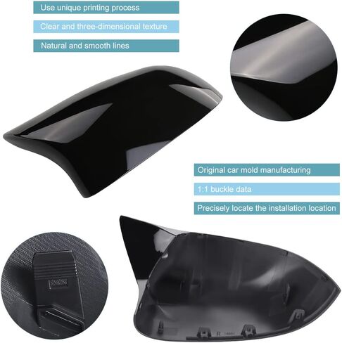 استبدال jdmon للباب الخلفي غطاء مرآة غطاء BMW X3 F25 X4 F26 X5 F15 X6 F16 2014 2015 2015 2017 2018 CAPE SIDE CAP in Saudi Arabia