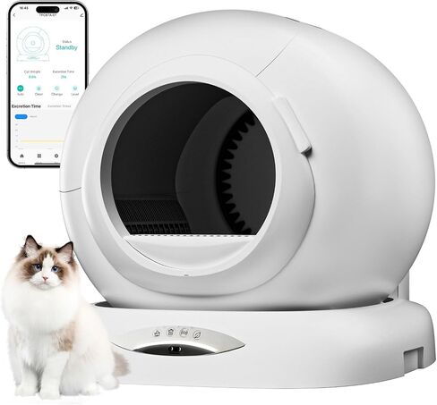 Self Cleaning Litter Box, Automatic Litter Box Liners, Tear Free Liner, Multi-Purpose Extra Thick Garbage Bags, 18 x 20 Inches, 60 Count in Saudi Arabia