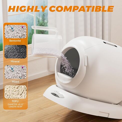 Self Cleaning Litter Box, Automatic Litter Box Liners, Tear Free Liner, Multi-Purpose Extra Thick Garbage Bags, 18 x 20 Inches, 60 Count in Saudi Arabia