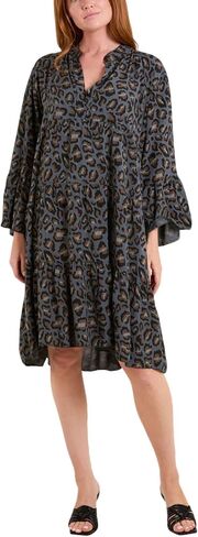 Utcoco Womens 2025 Leopard Print Summer Mini Dress Discale V الرقبة البوق in Kuwait