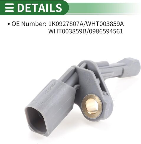 Motoforti ABS Wheel Speed Sensor Rear Left ABS Sensor Anti-Lock Braking System Sensor No.1K0927807A/WHT003859A/WHT003859B/0986594561 for Volkswagen TIGUAN in Saudi Arabia