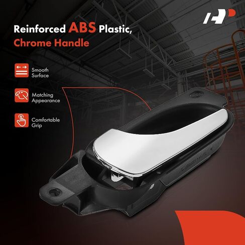 A-Premium Front or Rear Left Driver Side Interior Door Handle Compatible with Buick Lucerne 2006-2011, Black Housing with Chrome Lever, Replace# 10376564 in Saudi Arabia
