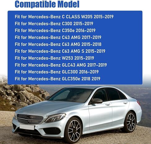 Front Console Cover Armrest Release Button Compatible with 2015-2020 Mercedes-Benz C300 C350E C400 W253 GLC200 Replaces#A2056803407 2056803711 in Saudi Arabia