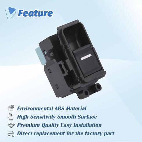 Power Window Switch Control Button Left & Right Rear Passenger Side Door Lock Controller Compatible with Honda Accord 7th 2.4L 2003 2004 2005 2006 2007 Replaces OEM 35770-SDA-A01 BACB32-848001 in Saudi Arabia