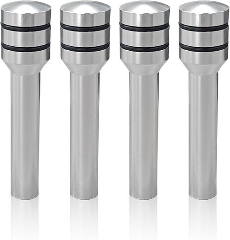 4PCS Car Door Lock Knobs, 1.92" x 0.44'' Safety Auto Inner Door Pull Pins, Aluminum Alloy Car Door Lock Pin Covers, Door Lift Bolt Decorative Replacement Accessory for Most Cars, SUVs, Trucks (Black) in Saudi Arabia