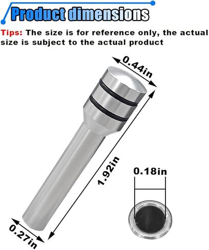 4PCS Car Door Lock Knobs, 1.92" x 0.44'' Safety Auto Inner Door Pull Pins, Aluminum Alloy Car Door Lock Pin Covers, Door Lift Bolt Decorative Replacement Accessory for Most Cars, SUVs, Trucks (Black) in Saudi Arabia