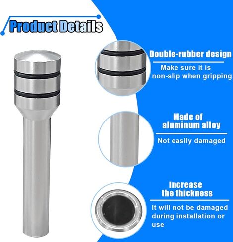 4PCS Car Door Lock Knobs, 1.92" x 0.44'' Safety Auto Inner Door Pull Pins, Aluminum Alloy Car Door Lock Pin Covers, Door Lift Bolt Decorative Replacement Accessory for Most Cars, SUVs, Trucks (Black) in Saudi Arabia