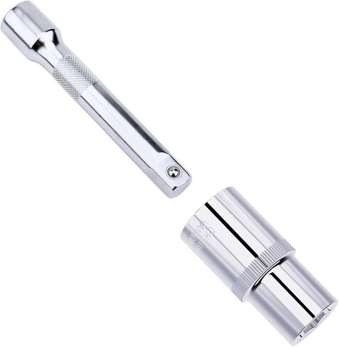 2PCS 4.5mm Shallow Socket, 1/4 Inch Drive, 6-Point, Metric, Heat Treated CR-V Steel Short Sockets, Full Polishing, 1 Inch Length in Saudi Arabia
