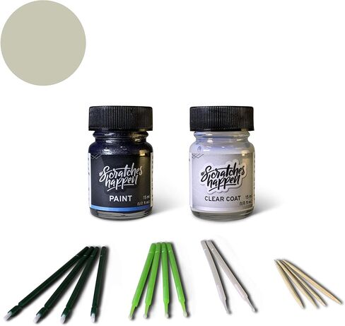 ScratchesHappen Exact-Match Touch Up Paint Kit - Silver Lining Metallic (1J4) for Lexus - Essential (Paint + Clear Coat) in Saudi Arabia