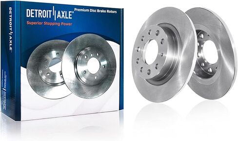 Detroit Axle - مجموعة الفرامل الخلفية لـ Audi A3 Quattro Volkswagen Jetta Rabbit Golf ، 10.24 '' بوصة دوارات الفرامل دوارات الفرامل السيراميك استبدال in Saudi Arabia