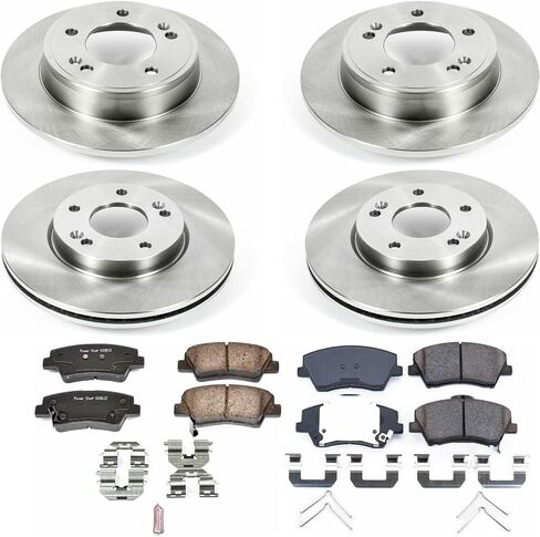 Power Stop CRK7385 Front and Rear Z17 Evolution Geomet Coated Brake Kit For Hyundai Elantra 2017-2020 [Model Specific] in Saudi Arabia