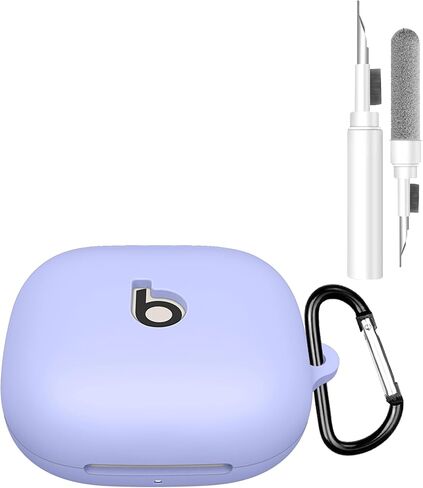 JUSY متوافق مع Beats Powerbeats Pro 2 Case Cover Hollow Design Anti-Lost & Shockproof سهلة الحمل مع حالة واقية من سلسلة المفاتيح ، الوردي in Kuwait