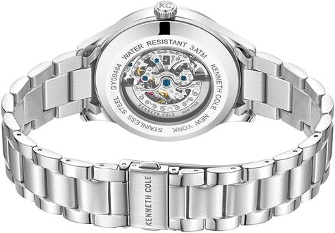 Watch Kenneth Cole New York Men's Watch- الفولاذ المقاوم للصدأ ، والتوليد الذاتي التلقائي ، ومقاوم للماء ، وطبقة واحدة ، والتصميم الأنيق تصميم تمثيلي للرجال in Saudi Arabia